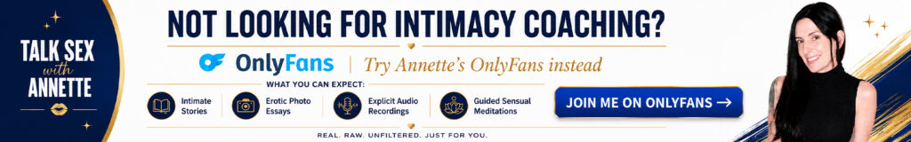 Mini banner promoting Annette’s OnlyFans page with a join me on OnlyFans button.