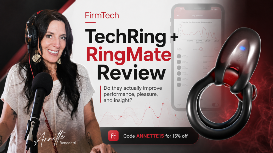 firmtech techring cock ring review by talk sex with annette, annette benedetti