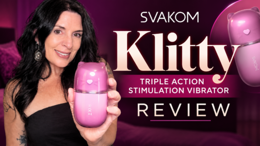 Annette Benedetti reviewing the Svakom Klitty oral sex clitoral toy