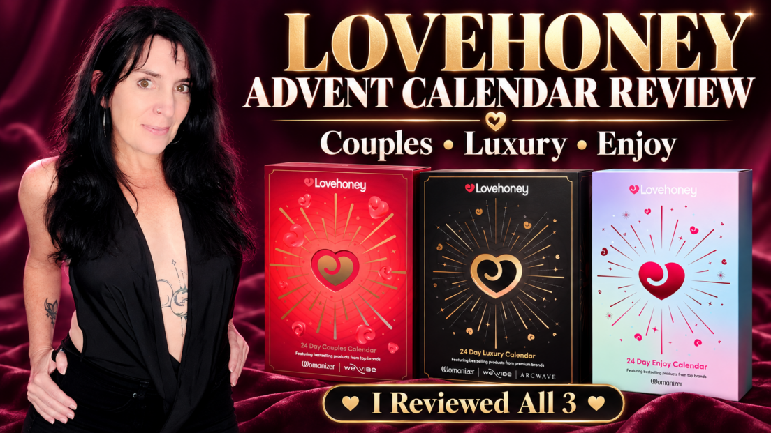 Annette Benedetti reviewing the Lovehoney Enjoy, Couples, and Luxury advent calendars