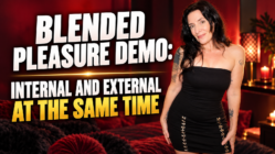 Annette Benedetti demonstrating how to give a blended orgasm
